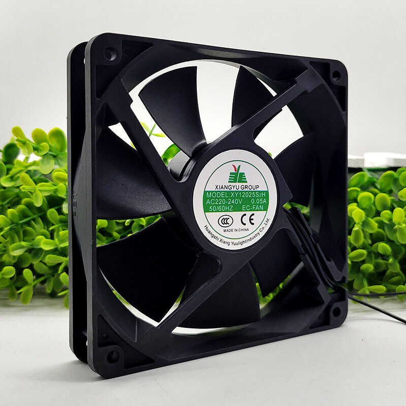 1PC XIANGYU GROUP XY12025S2H 220-240V 0.05A 2-wire Chassis Cooling Fan