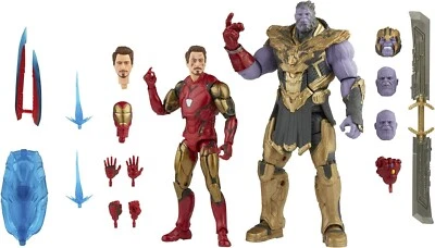 Hasbro Marvel Legends Series 6-inch Act Fig Toy 2-Pck Iron Man Mark 85 Vs Thanos