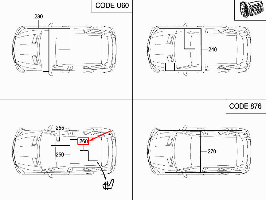 Neu MERCEDES-BENZ ML W166 Klimaanlage Kabelbaum A1664406006 Original