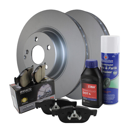 Front Brake Kit 330mm Disc Rotors Akebono EURO Ceramic Pad For MB X204 GLK Class