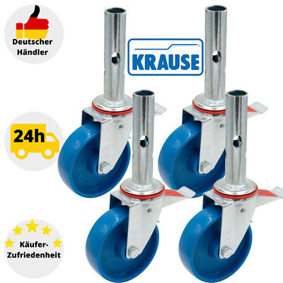 Fahrrollensatz Ø 125 mm 4 Stk. Krause 714169 ProTec-System XS Rollen Fahrollen