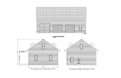 30'X50'-50'X30'  GARAGE PLANS GABLE ROOF HIGH BAY BARN PLANS 17-3050-HB-1