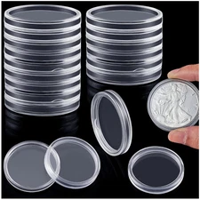 50PC Direct Fit Airtight 40.6mm American Silver Eagle 1Oz Coin Holders Capsules