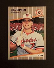 1989 Fleer - Black Box on Bat Knob #616 Bill Ripken Baltimore Orioles