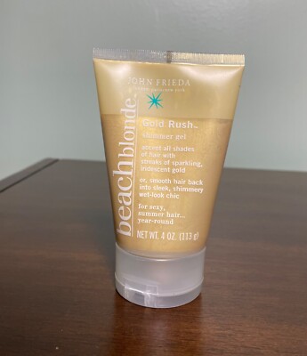 John Frieda Discontinued, Beach Blonde Gold Rush Shimmer Gel 4oz Tube vintage
