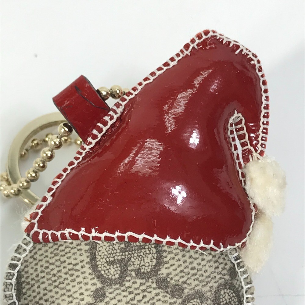 GUCCI Gucciori Santa Claus Christmas Keyring GG Chihuahua dog Key
