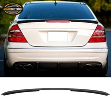 Fits 03-09 Mercedes Benz W211 4DR E-Class Rear Trunk Spoiler Wing Matte Black