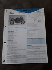 FICHE TECHNIQUE HONDA CBR 1100 XX SUPER BLACKBIRD