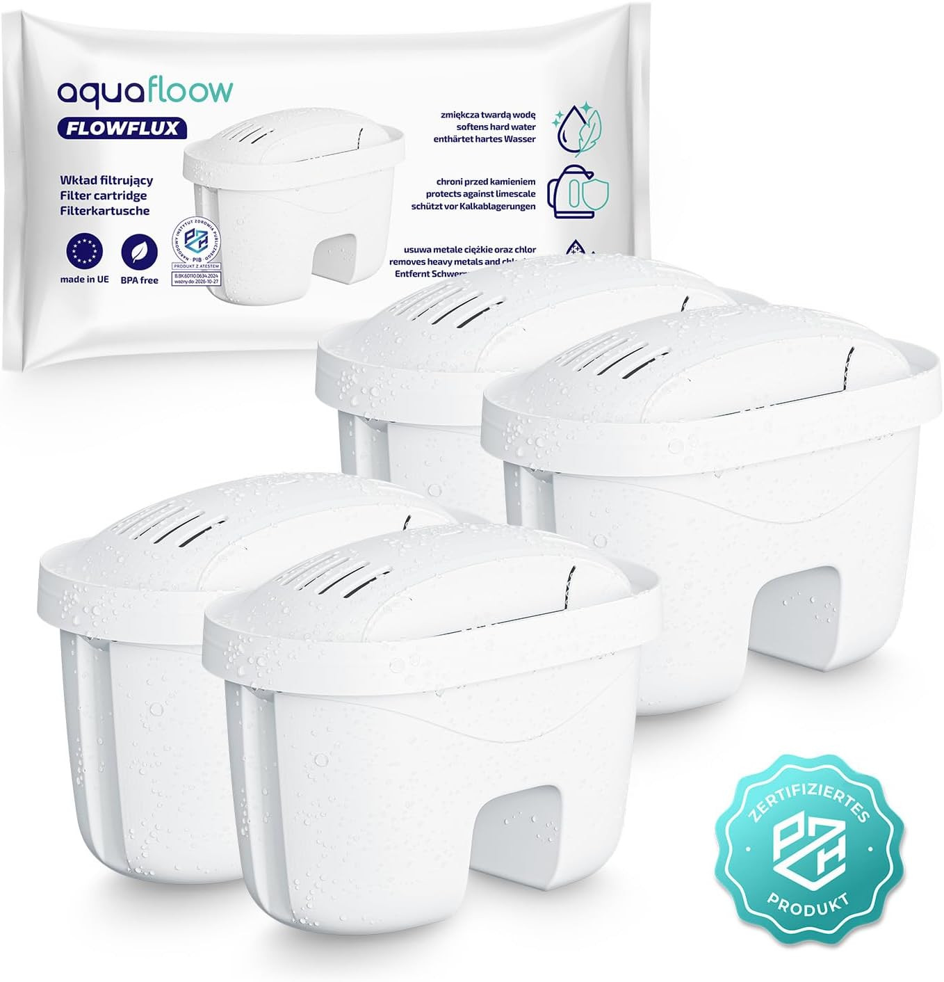 Filtri Aqua Flux Compatibili Bi-Flux e Maxtra | Kit 4 Unità Alta Efficienza