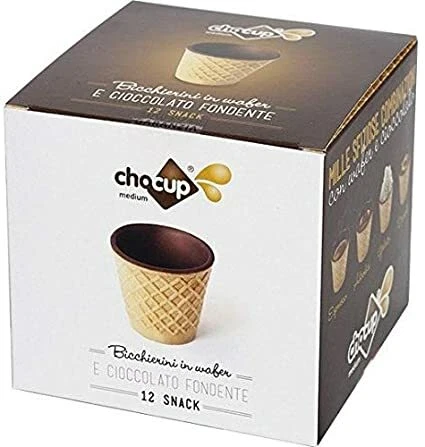 24 Chocup Medi Foodrink Bicchieri Wafer con Cioccolato da 60cc per Caffè e Altro - Imagen 6 de 6