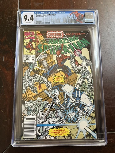 Amazing Spider-Man #360 (1992) RARE NEWSSTAND VARIANT CGC 9.4 - 1st CARNAGE APP