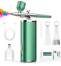 Airbrush Kit with Compressor - Rechargeable Cordless for Nails Paint Tattoo Cake