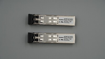 LOT OF 2 AVAGO AFBR-5710PZ 1000BASE-SX MMF 850NM SFP TRANSCEIVER MODULE