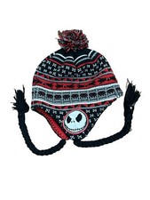 Disney The Nightmare Before Christmas Winter Beanie Hat Cap Pom Pom Adult Size