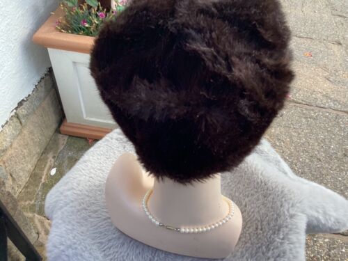 vintage 1960s hat fake fur Gorgeous Style - Picture 18 of 21