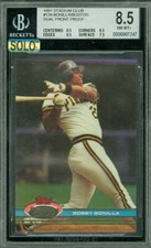 1991 STADIUM DUAL FRONT PROOF BONILL/BOSTON BGS 8.5 MAC SOLO FINEST POP-1 $200 *