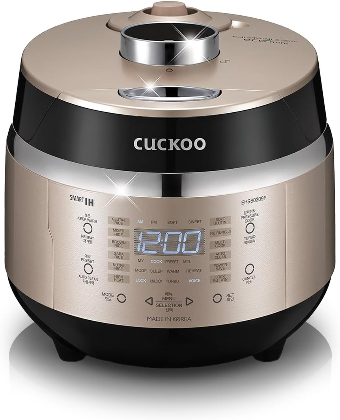 Induction Heating Pressure Rice Cooker, 3-Cup Uncooked, 16 M