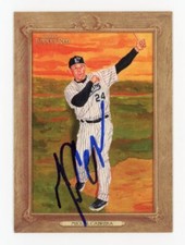 SIGNED BASEBALL CARD AUTO 2007 TOPPS TURKEY RED #180 MIGUEL CABRERA MARLINS HOF