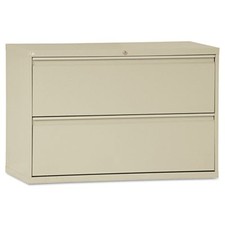 Alera HLF4229PY Lateral File, 2 Legal/letter-size File Drawers, Putty, 42" X 18"