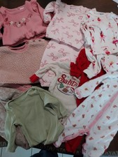 L K Baby Girl 0 3 6 M Winter Christmas Clothes PJ Lot Pre-owned