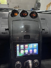 Carbon Fiber Effect Abs Center Console Frame Covers For 06-09 Nissan 350z Z33
