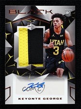 2023 Panini Black Rookie Jumbo Memorabilia Copper 3/10 Keyonte George Auto 0c3