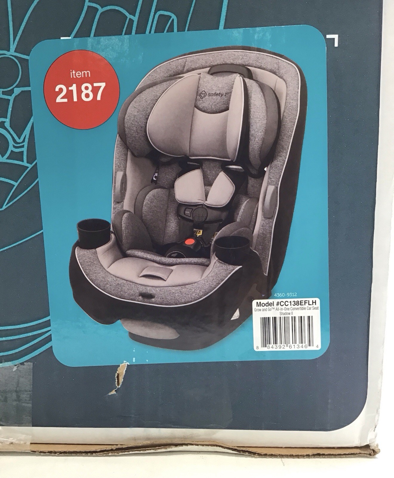 Safety 1st Grow & Go All In One Convertible Car Seat Shadow II OPEN BOX