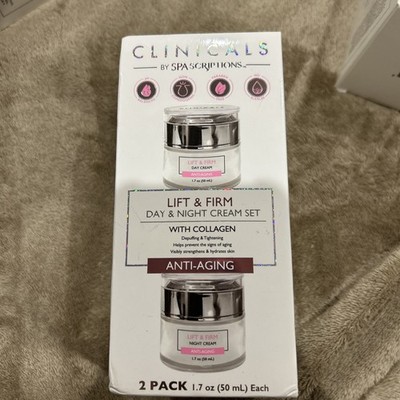 SpaScriptions Clinicals- Lift & Firm Day & Night Cream Set with Collagen -2 Pack