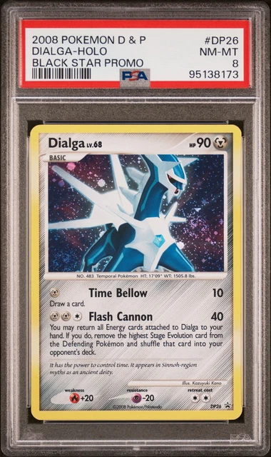 Pokemon Dialga Holo Black Star Promo DP26 PSA 8