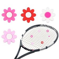 Tennis Dampener, Flower Silicone Tennis Racket Dampeners 4 Pcs 4 Colors--Set 3