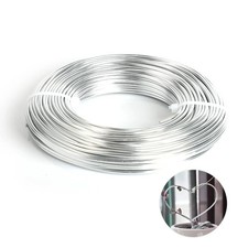 12 Gauge Aluminum Wire 100FT, Anodized 12 Gauge 2 mm , Sliver