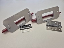 HINGE MASTER  Door & Frame hinge router jig (102x76) & (76x52) Anodised