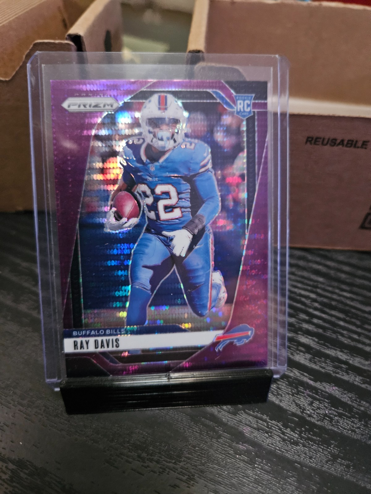 2024 Panini Prizm - Rookies Ray Davis #382 Purple Pulsar Prizm (RC)