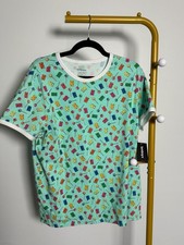TomboyX Beary Sweet Short Sleeve Signature Soft Cotton-Blend Jersey Ringer Tee