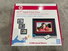 HP 7" Digital Solid Wood Digital Picture Frame With Remote df780a2 512MB Memory