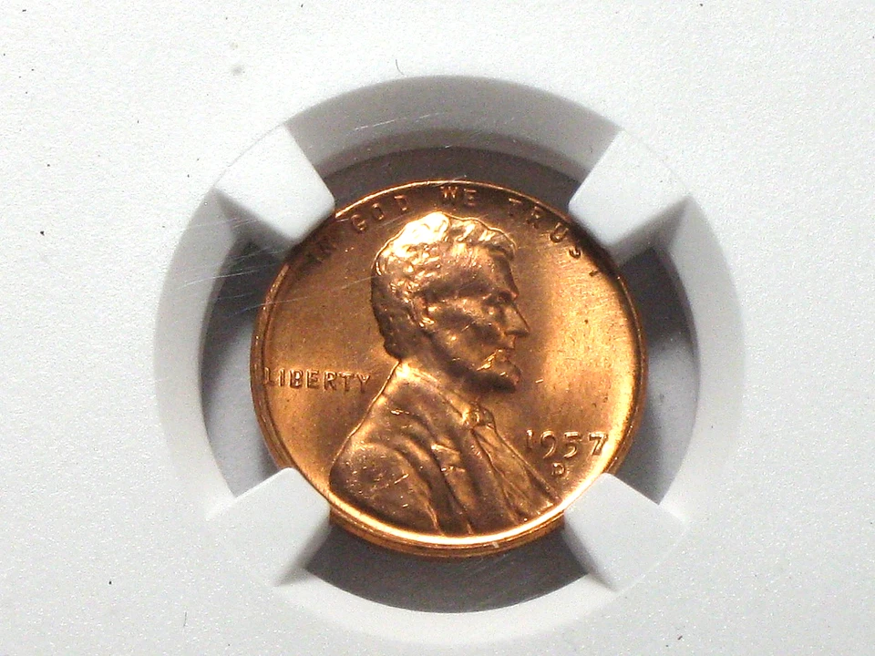 1957-D LINCOLN WHEAT CENT NGC MS 66 RD - Image 3 of 3
