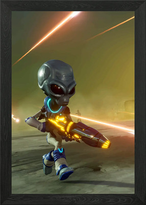 Destroy All Humans Framed Wall Art Poster Canvas Print Picture