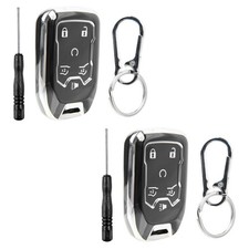 2 Remote Fob Shell Case Polymer Cover for 2015 2016 2017 2018 2019 2020 GMC 6b