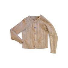 JACK WILLS Womens Crop Cardigan Sweater UK 8 Oat Colour 