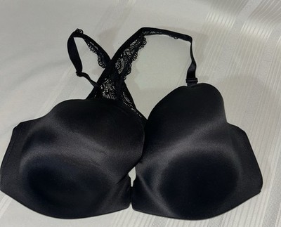 Soma Enbliss Luxe Front Close Lace-Back Bra Racerback Push-Up- Black - Size 40D