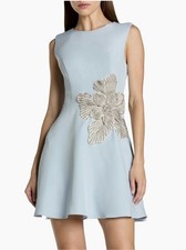 Mac Duggal Embellished Crepe Mini Dress in Powder Blue/Size 6