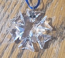 Swarovski Crystal 2007 Snowflake Star Small Ornament 0884869 *NO BOX* Austria 