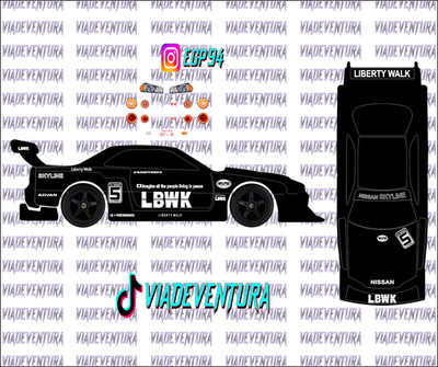 LBWK Chase 1/64 LBWK R34 WHITE TONER Universal Waterslide Decal for Hot