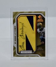 Adrian Arrington 2008 SP Rookie Threads Lettermen Jersey Auto True 1/1 Saints
