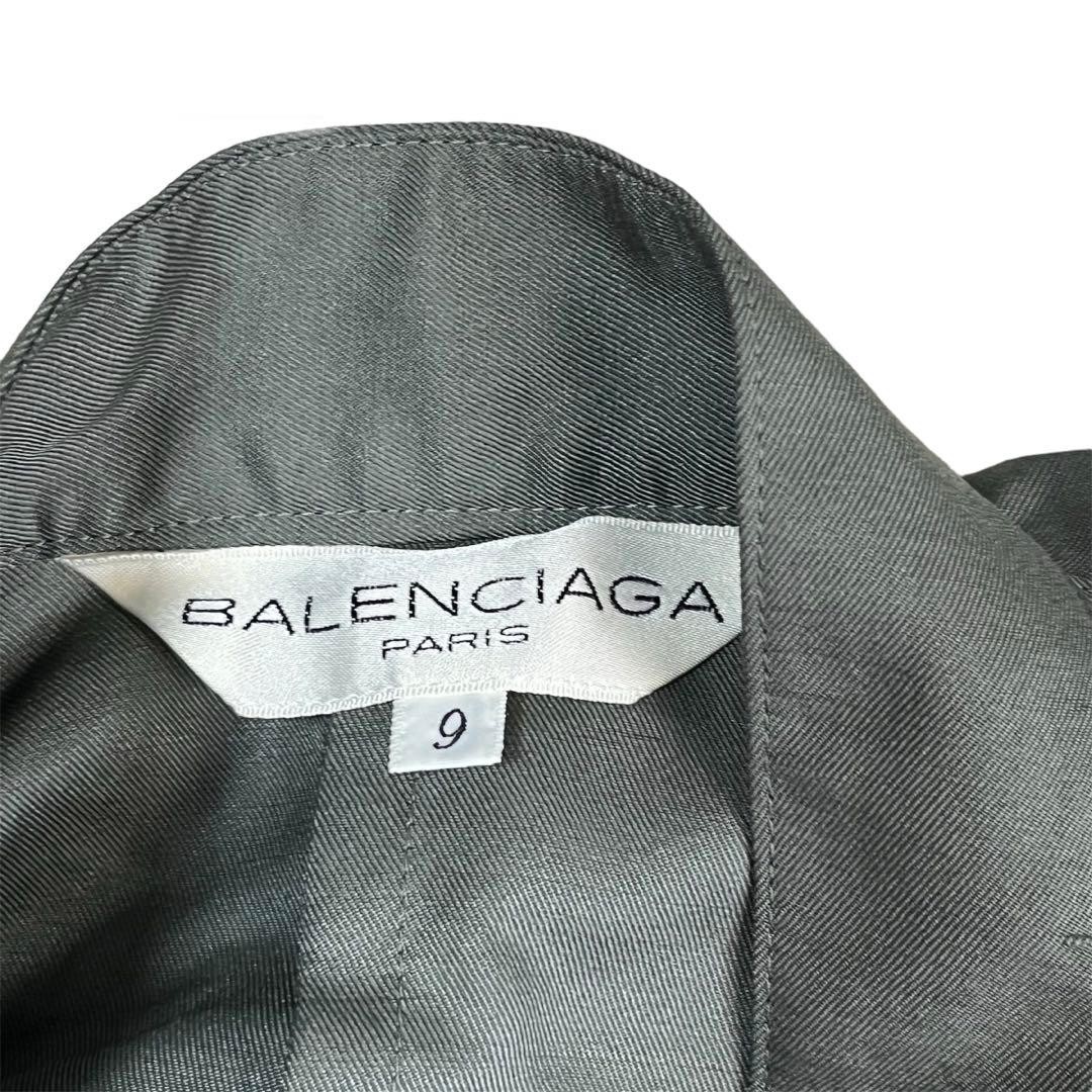USED BALENCIAGA GOLD BUTTON ONE-PIECE TRENCH COAT GOOD thumbnail 3
