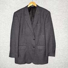 Joseph Jos A Bank Blazer Jacket 44L Men Gray 100 Wool Travelers Collection