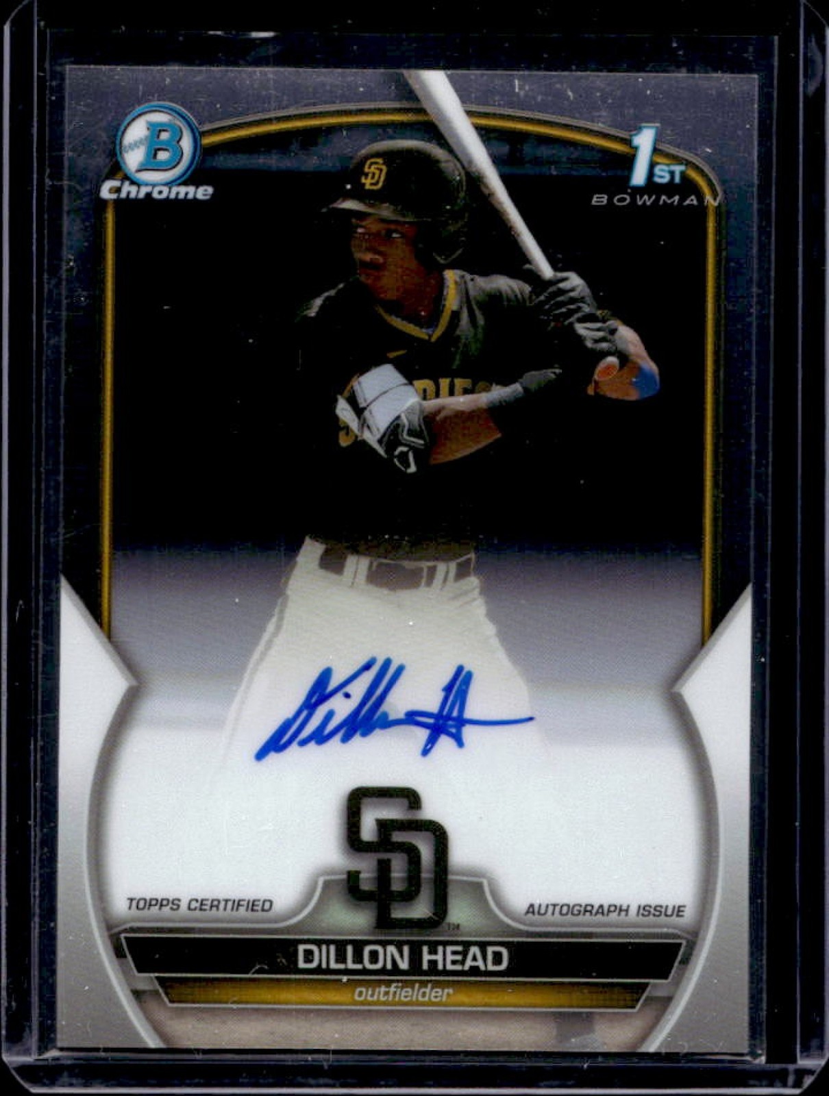 2023 Bowman Draft Dillon Head Chrome Auto 1st Prospect #CDA-DHE Padres