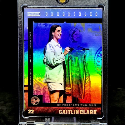 #ad #ad Caitlin Clark Rare SILVER RAINBOW SP METALLIC FOIL JERSEY TIME Investment Card $29.99