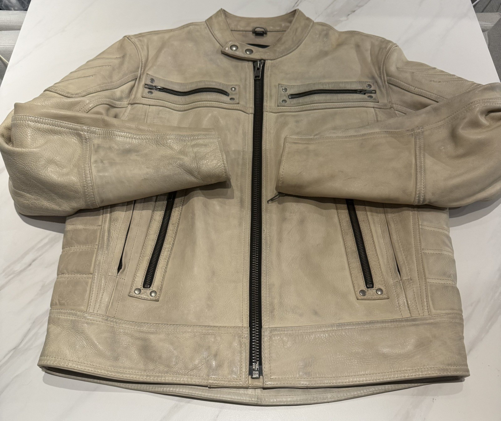 Leather Motorcycle Jacket - First Classics Men’s … - image 3