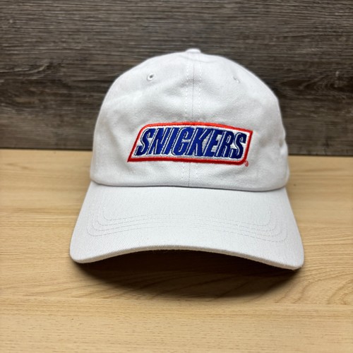 Snickers Hat Cap Strap Back White Candy Bar Chocolate Advertising Promo Food
